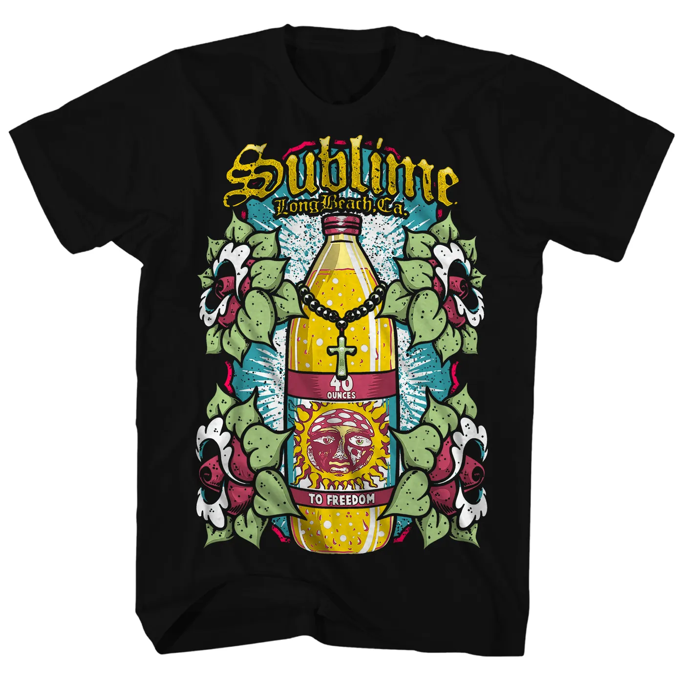 Sublime T-Shirt | Floral Oz. To Freedom Bottle Sublime Shirt