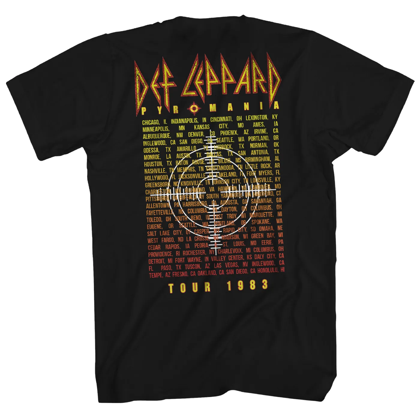 Def Leppard T-Shirt | Blazing Thru America Tour Def Leppard Shirt (Reissue)