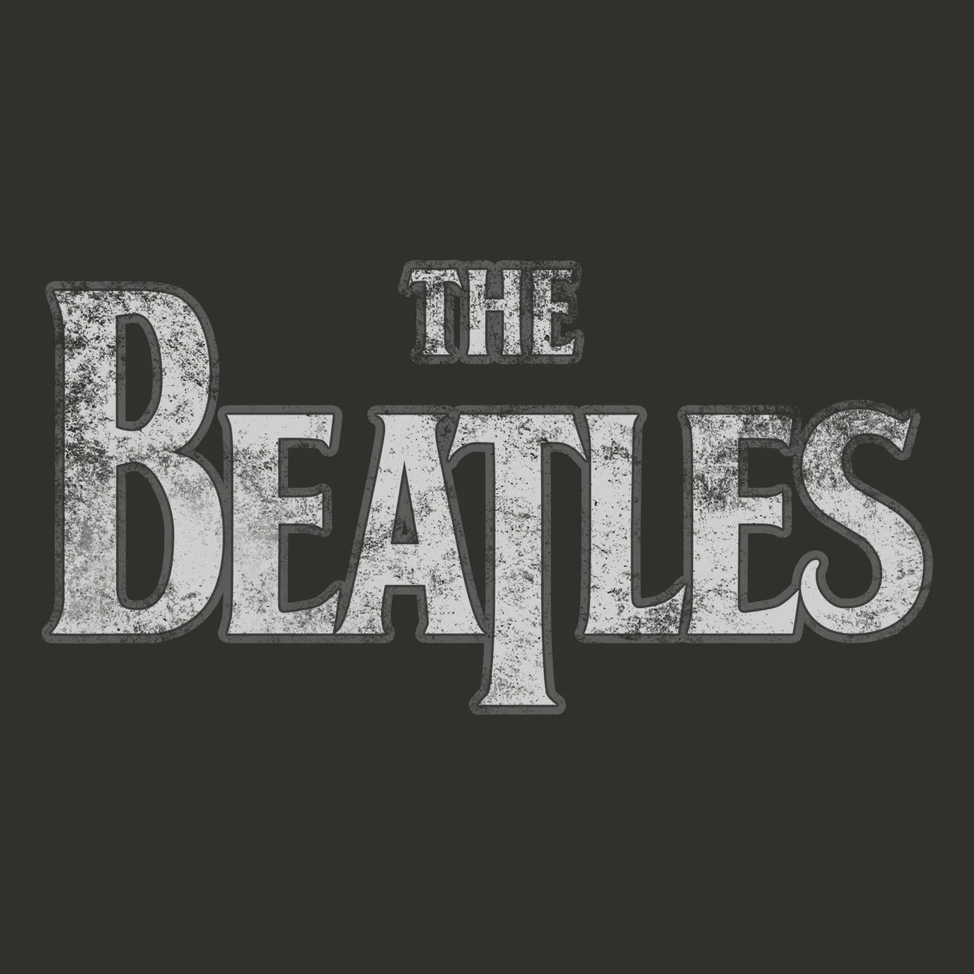 The Beatles Zip-Up Hoodie | Distressed Logo The Beatles Hoodie