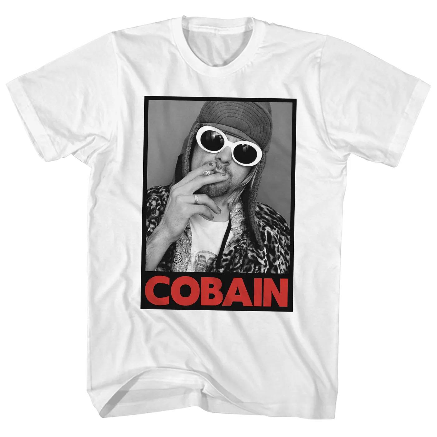 Nirvana T-Shirt | Cobain Smoking Portrait Nirvana Shirt