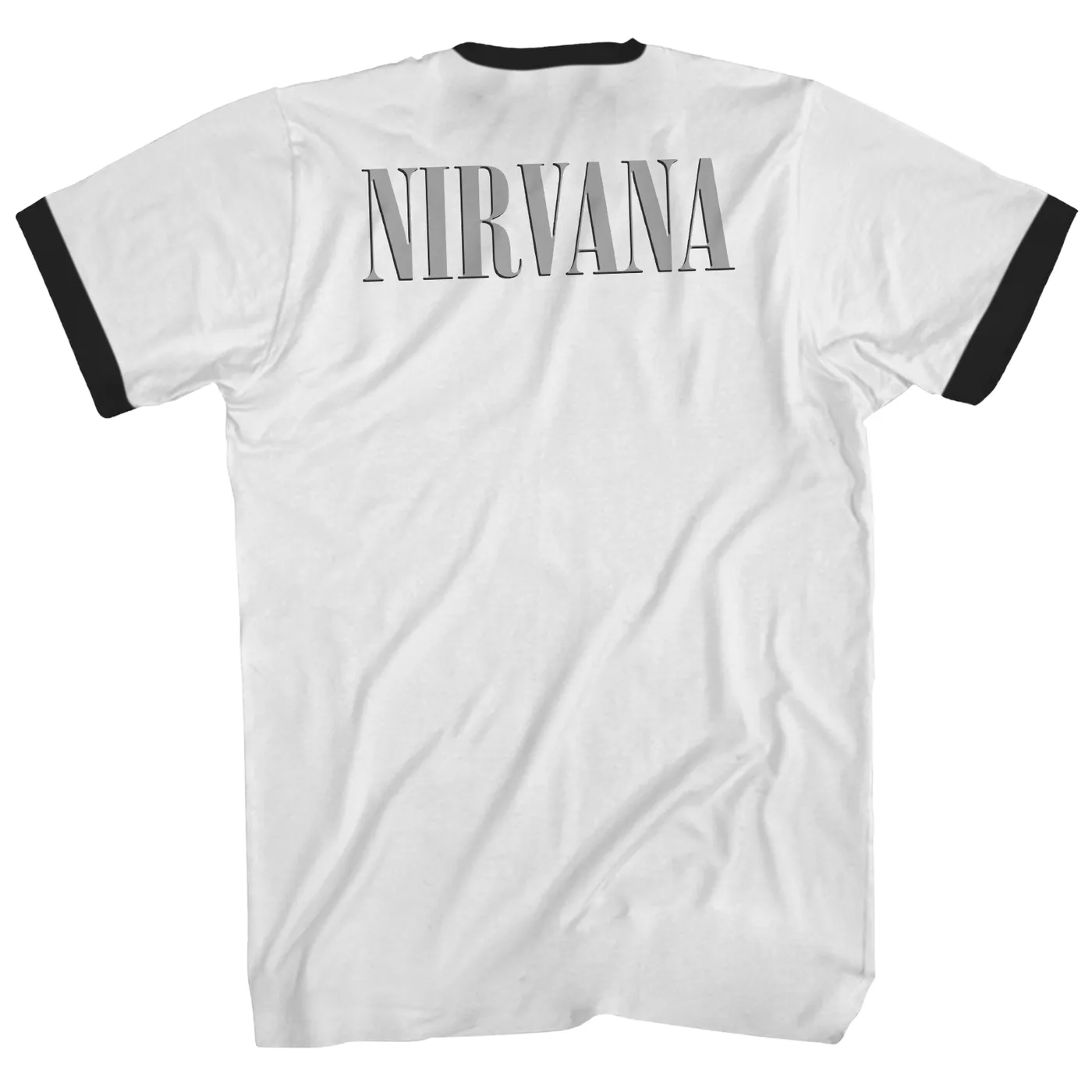 Nirvana T-Shirt | Black & White Group Photo Nirvana Ringer Shirt