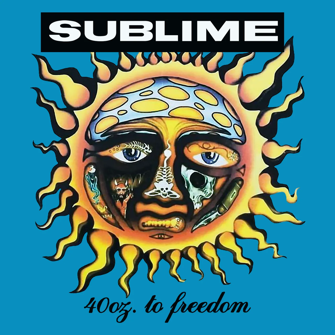 Sublime T-Shirt | 40 Oz. To Freedom Aqua Tie Dye Sublime Shirt
