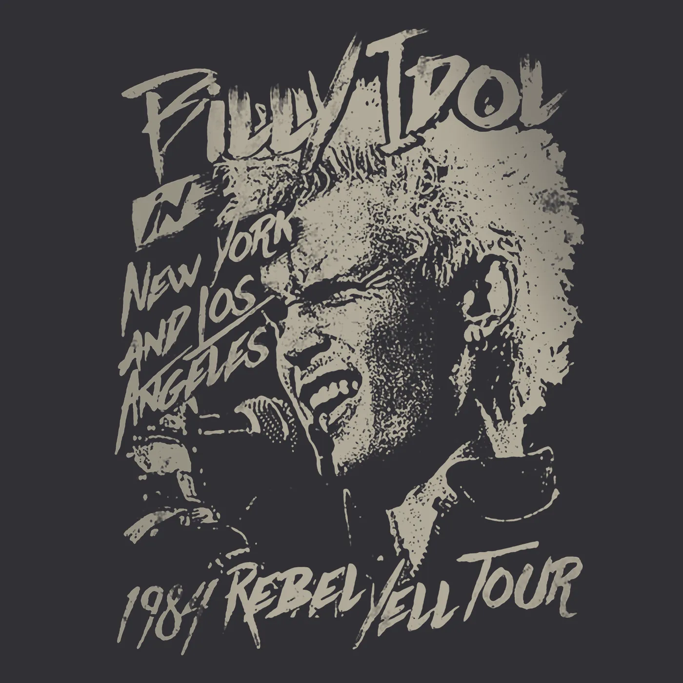 Billy Idol T-Shirt | Rebel Yell Tour ’84 Billy Idol Shirt (Reissue)