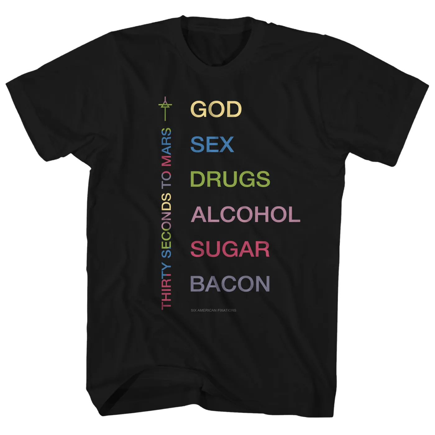 Thirty Seconds To Mars T-Shirt | Six American Fixations Thirty Seconds To Mars Shirt