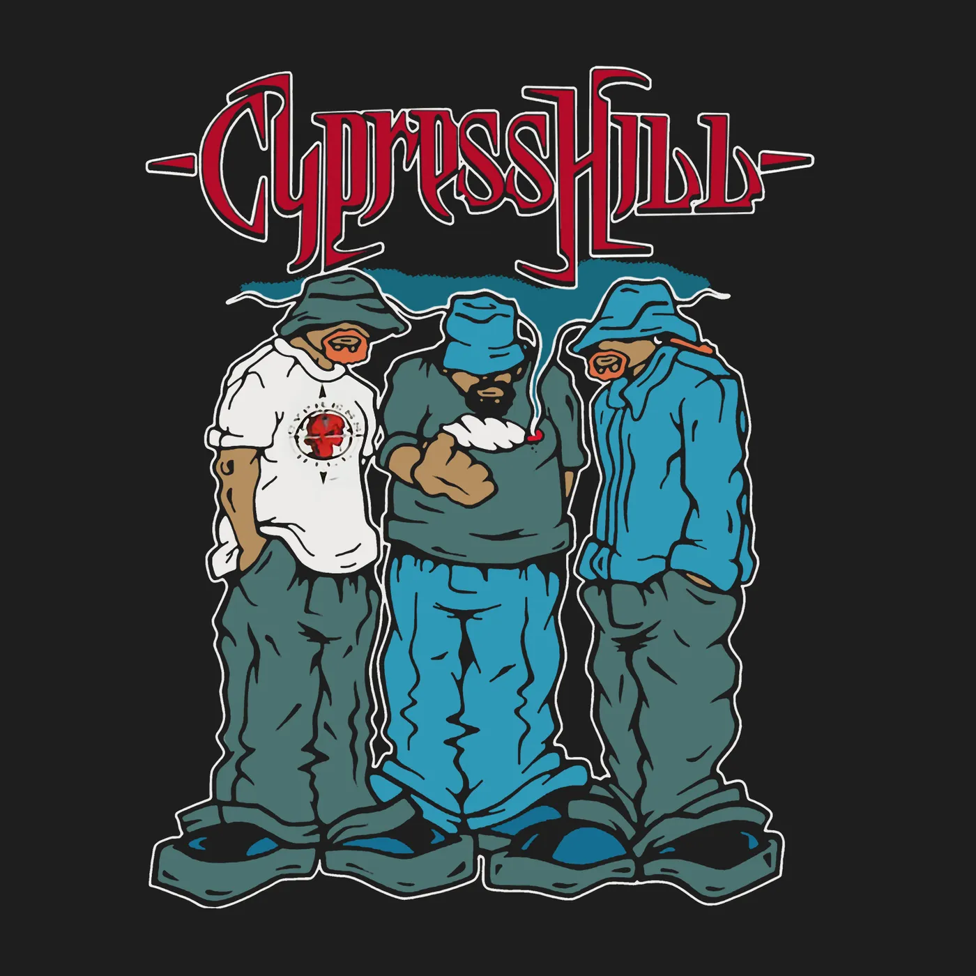 Cypress Hill T-Shirt | Rolled Up Cypress Hill Shirt