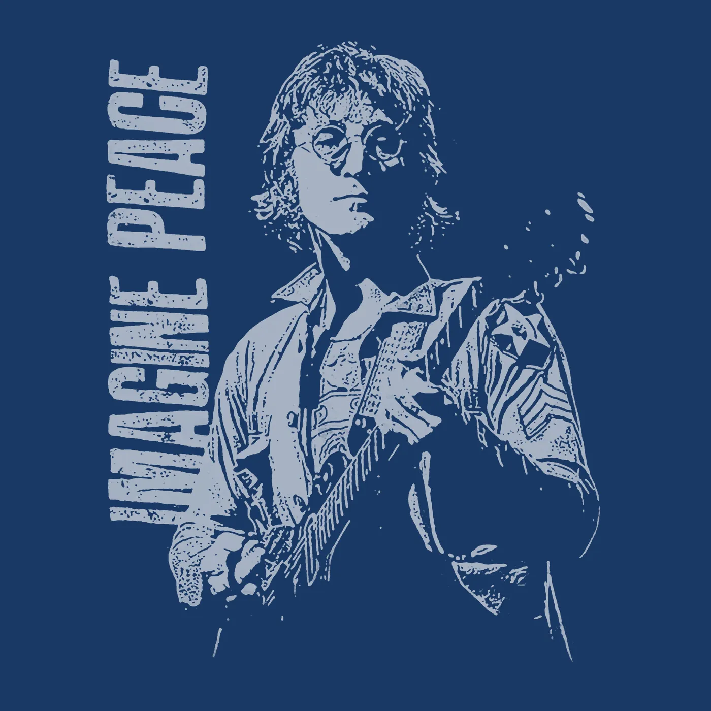 John Lennon T-Shirt | Imagine Peace Dirty Wash John Lennon Shirt