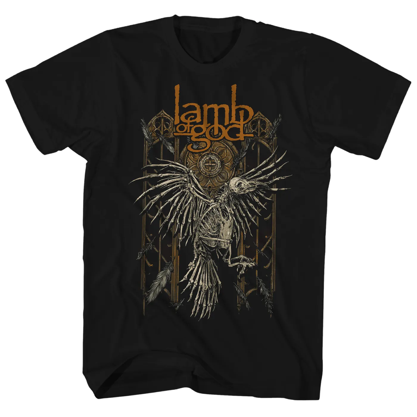 Lamb of God T-Shirt | Skeleton Crow Shirt