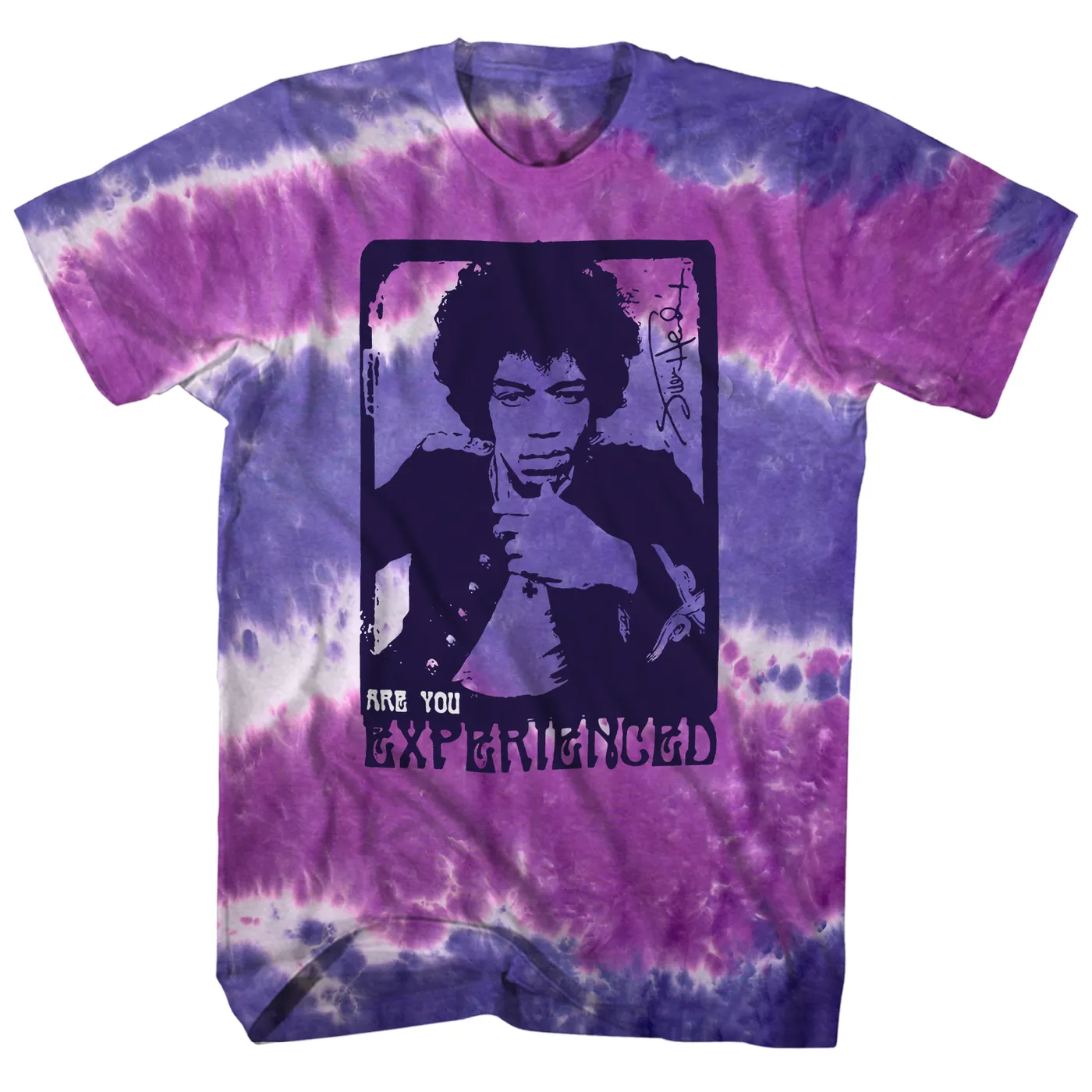 Jimi Hendrix T-Shirt | Are You Experienced Purple Tie Dye Jimi Hendrix Shirt