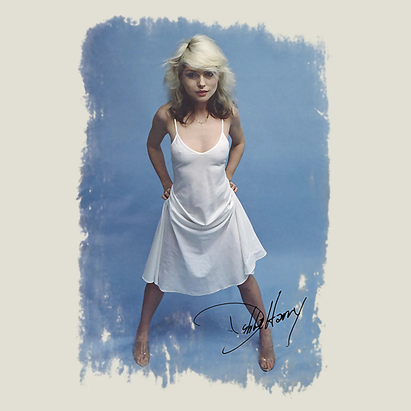 Debbie Harry T-Shirt | White Dress Photo Signature Debbie Harry Shirt