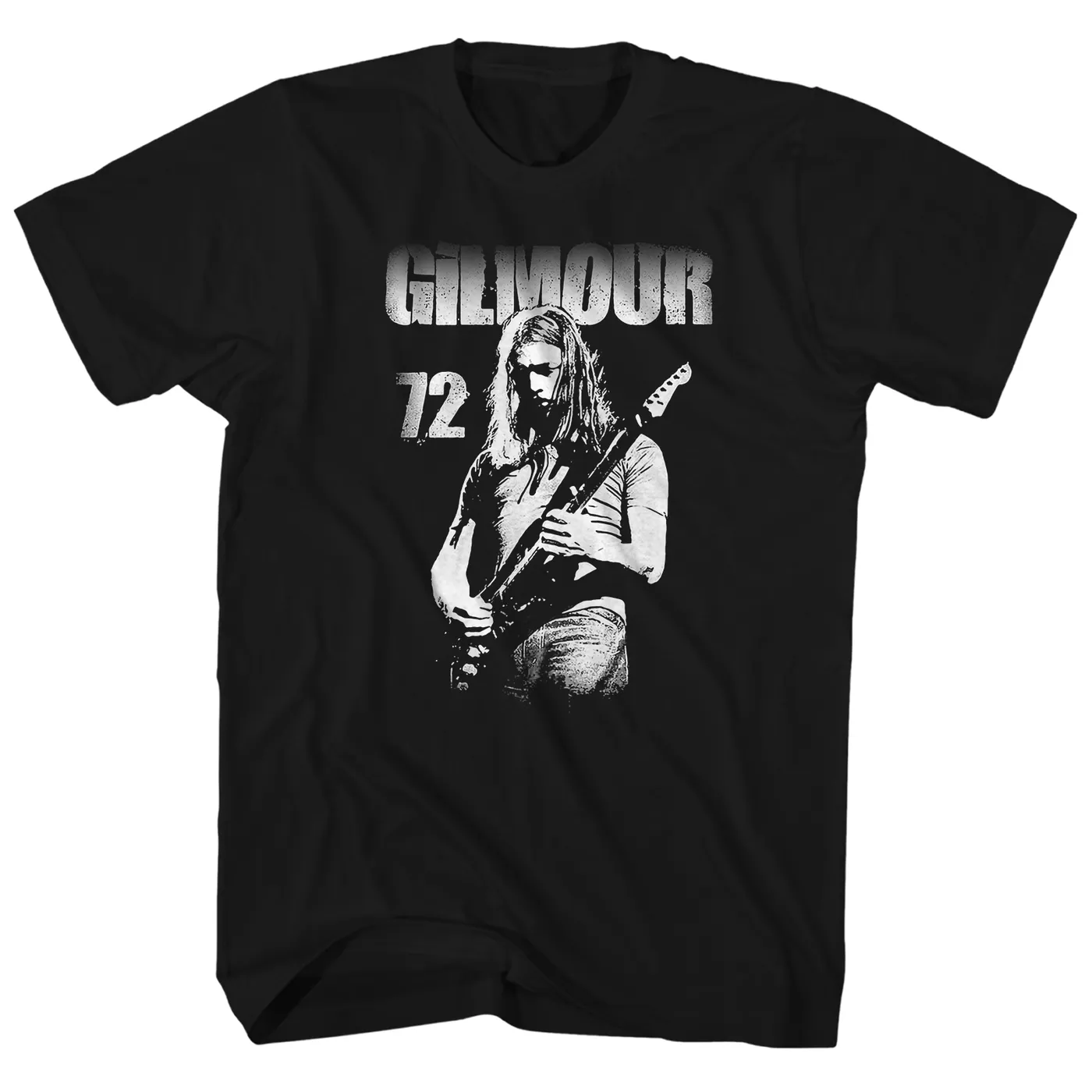 David Gilmour T-Shirt | 72 Playing Guitar Portrait David Gilmour Shirt