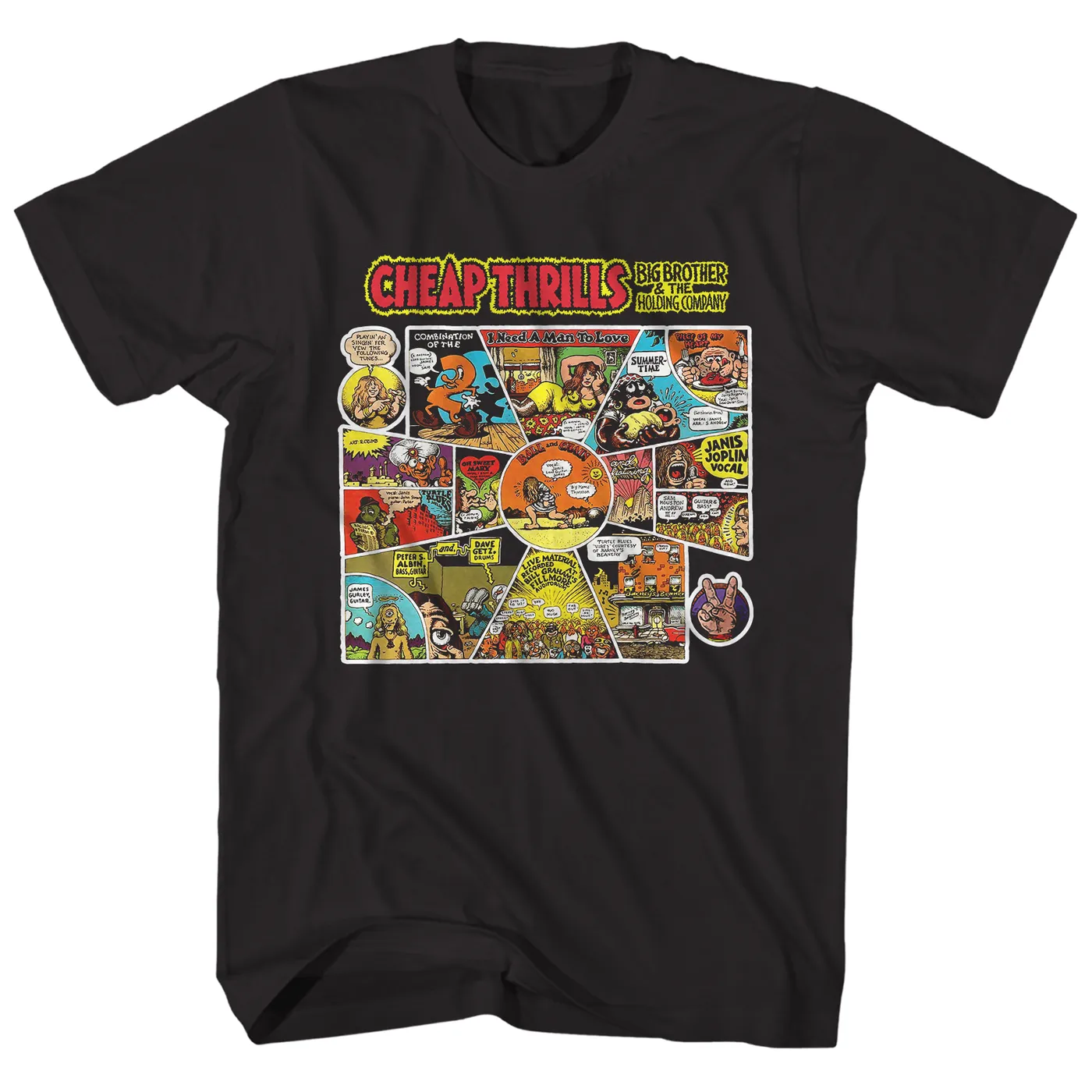 Big Brother & The Holding Company T-Shirt | Cheap Thrills Album Art Big Brother And The Holding Company Shirt
