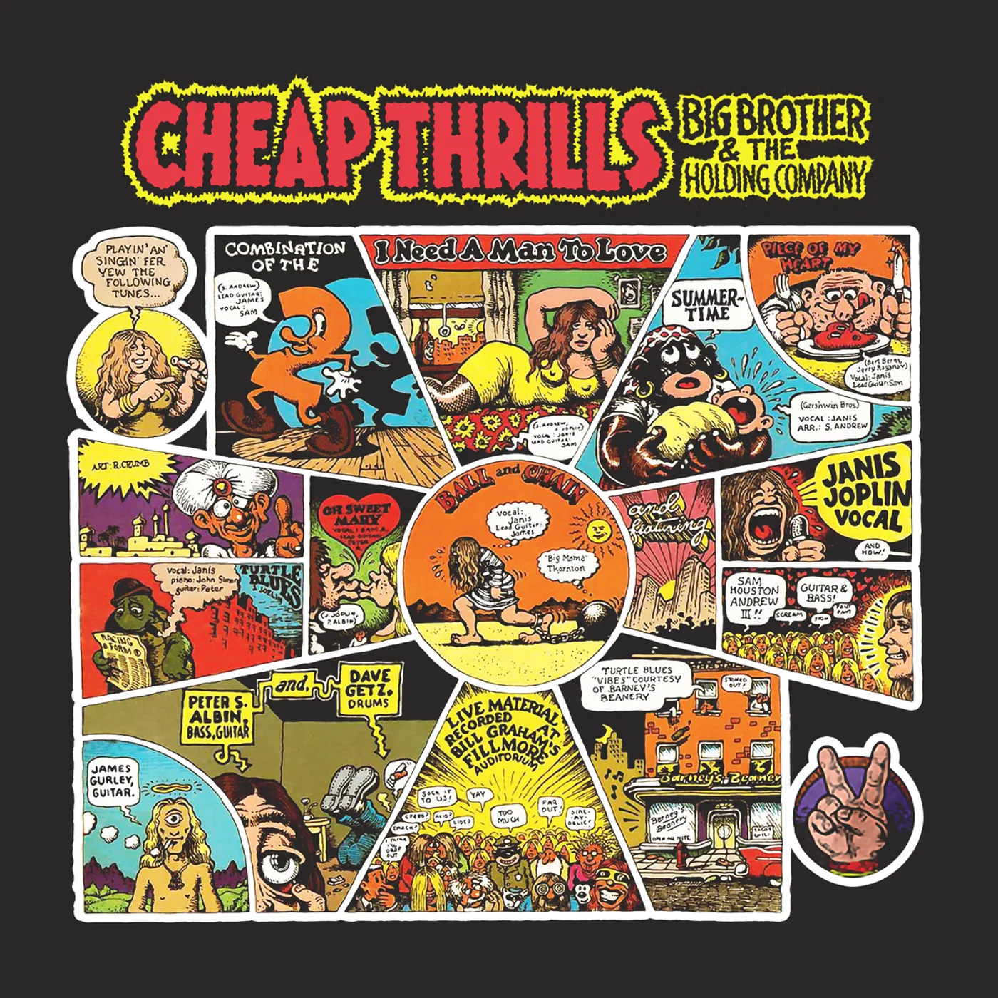 Big Brother & The Holding Company T-Shirt | Cheap Thrills Album Art Big Brother And The Holding Company Shirt