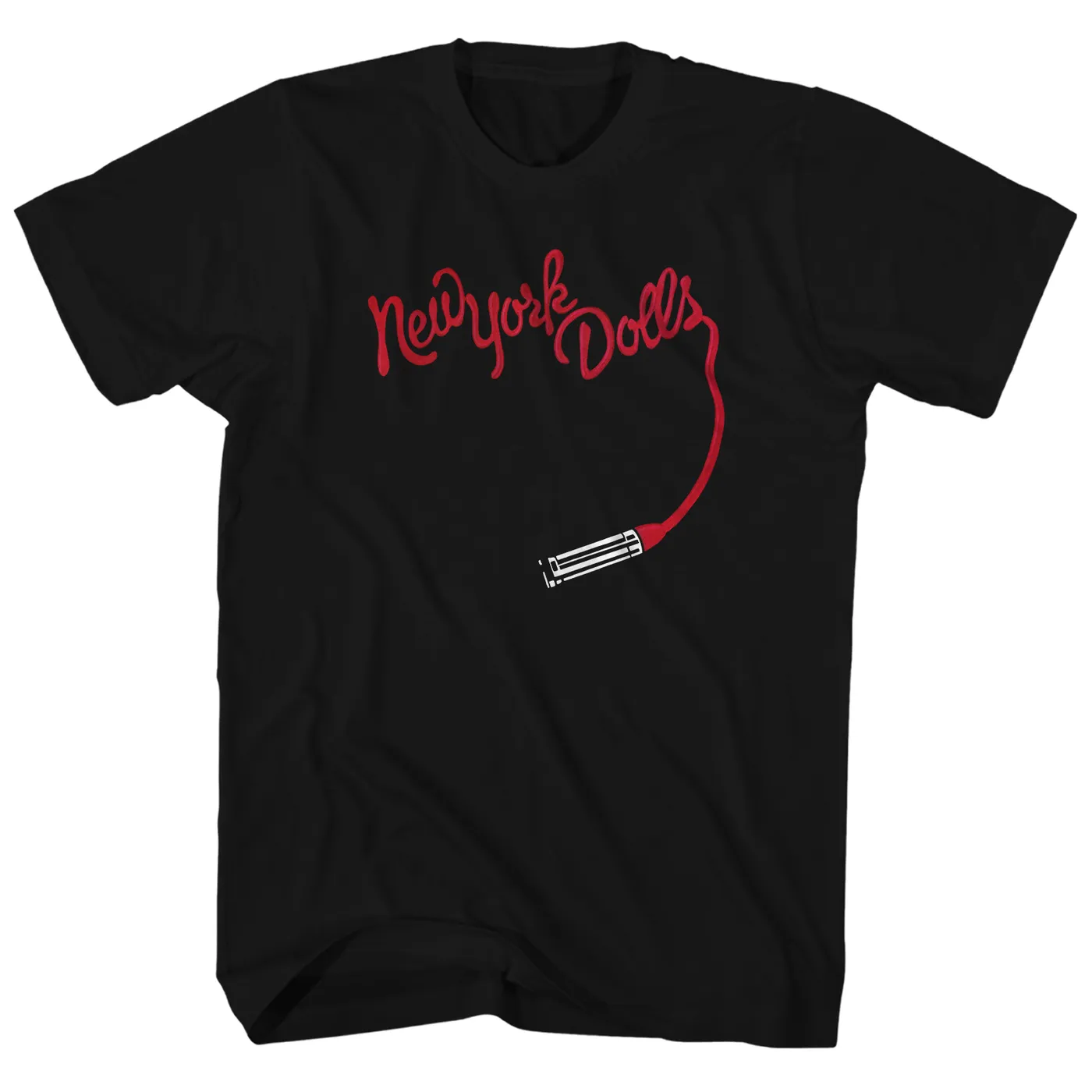 New York Dolls T-Shirt | Logo Drawn In Lipstick New York Dolls Shirt