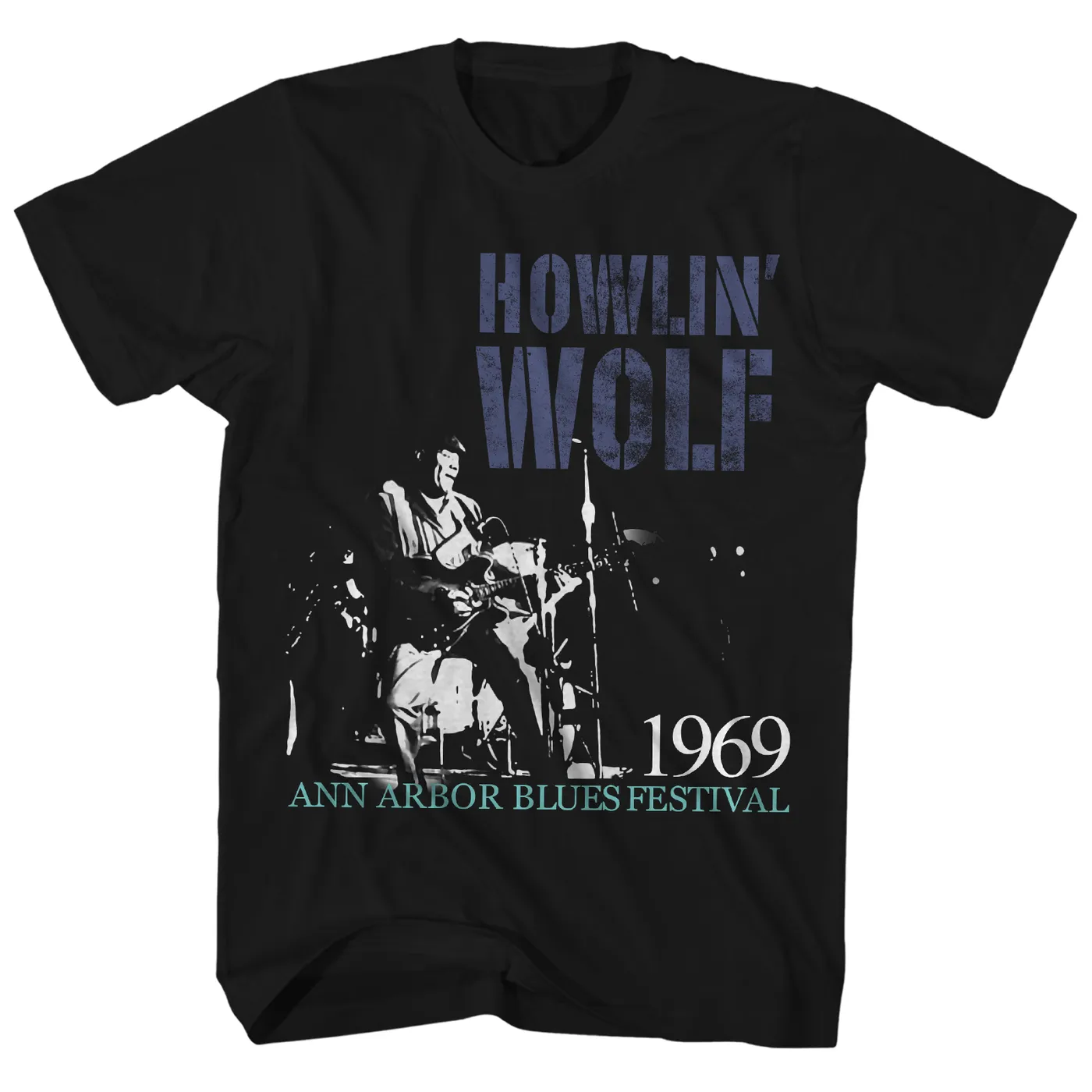 Howlin' Wolf T-Shirt | 1969 Ann Arbor Blues Festival Live PhotoHowlin' Wolf Shirt