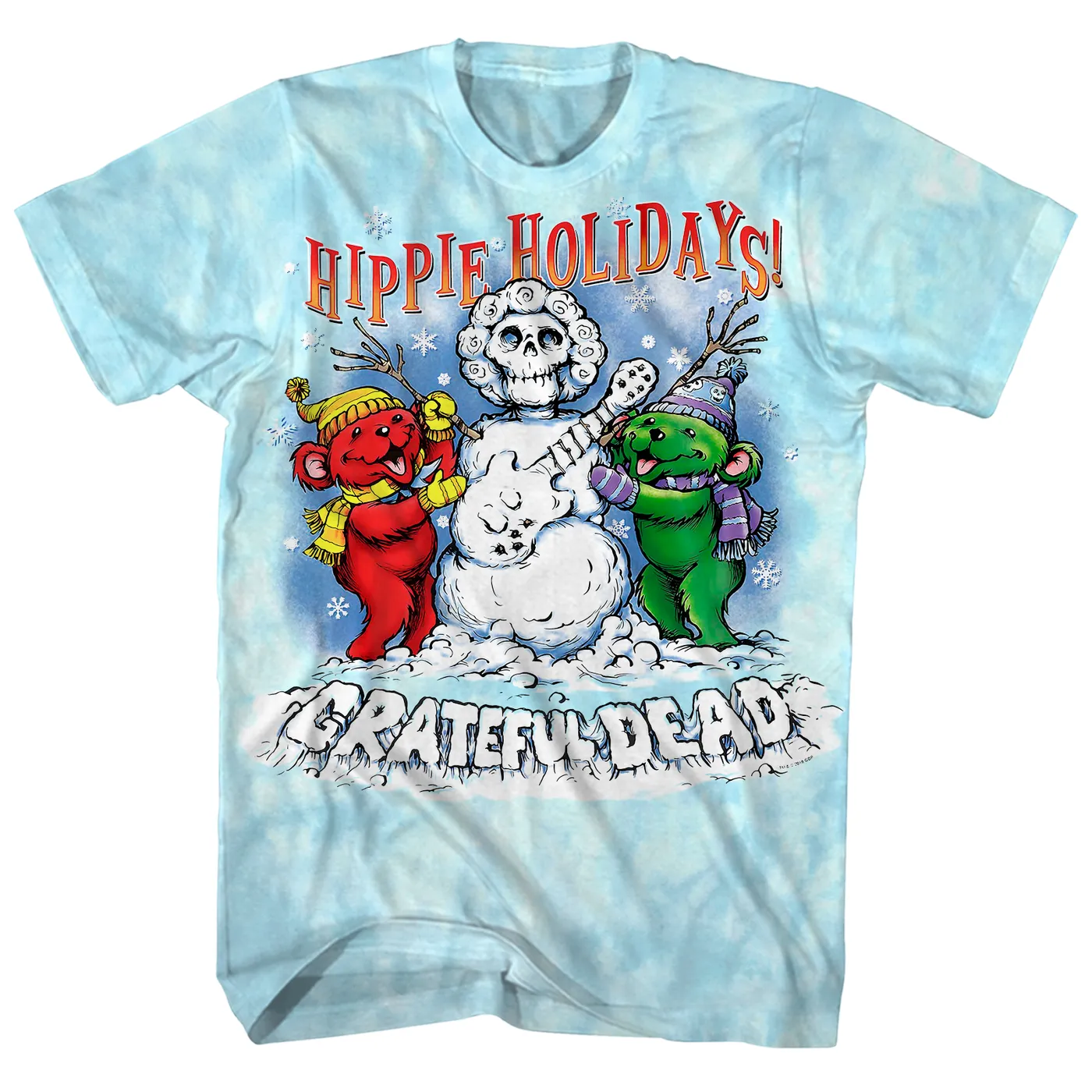 Grateful Dead T-Shirt | Hippie Holidays Winter Tie Dye Grateful Dead Shirt