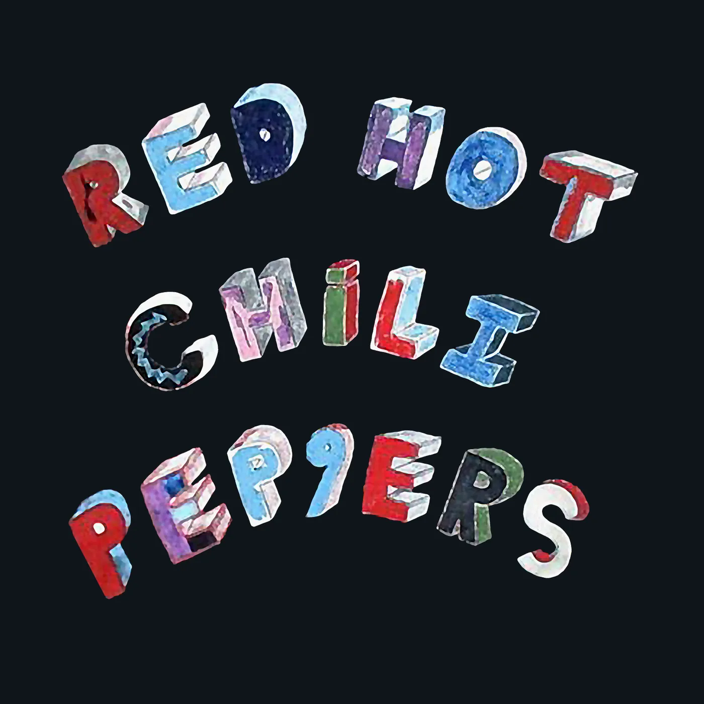 Red Hot Chili Peppers Long Sleeve Shirt | Colorful Block Letters Red Hot Chili Peppers Long Sleeve Shirt