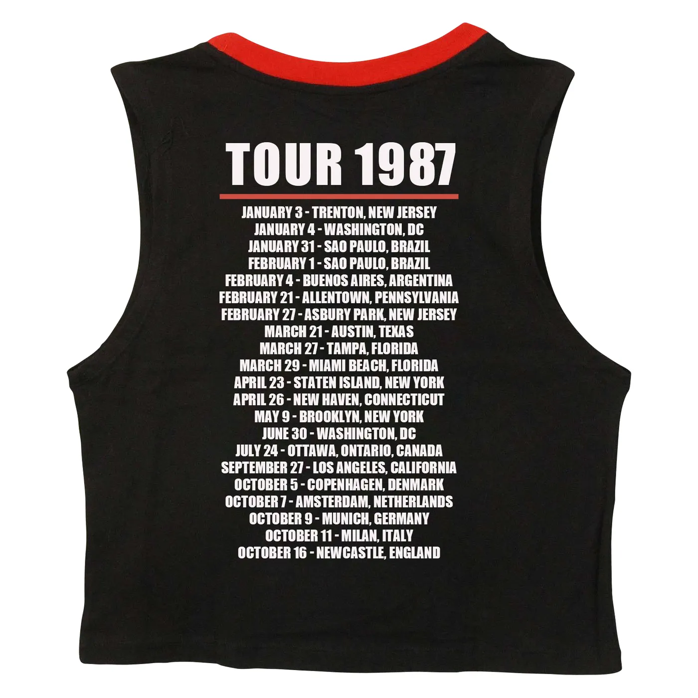 Ramones Women’s Tank Top | Forever Logo Tour 1987 Ramones Tank Top