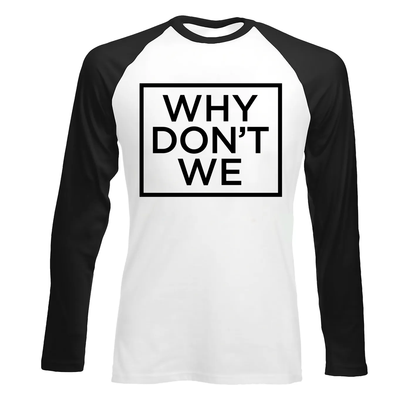 Why Don't We Raglan | Square Logo Printed Why Don’t We Raglan