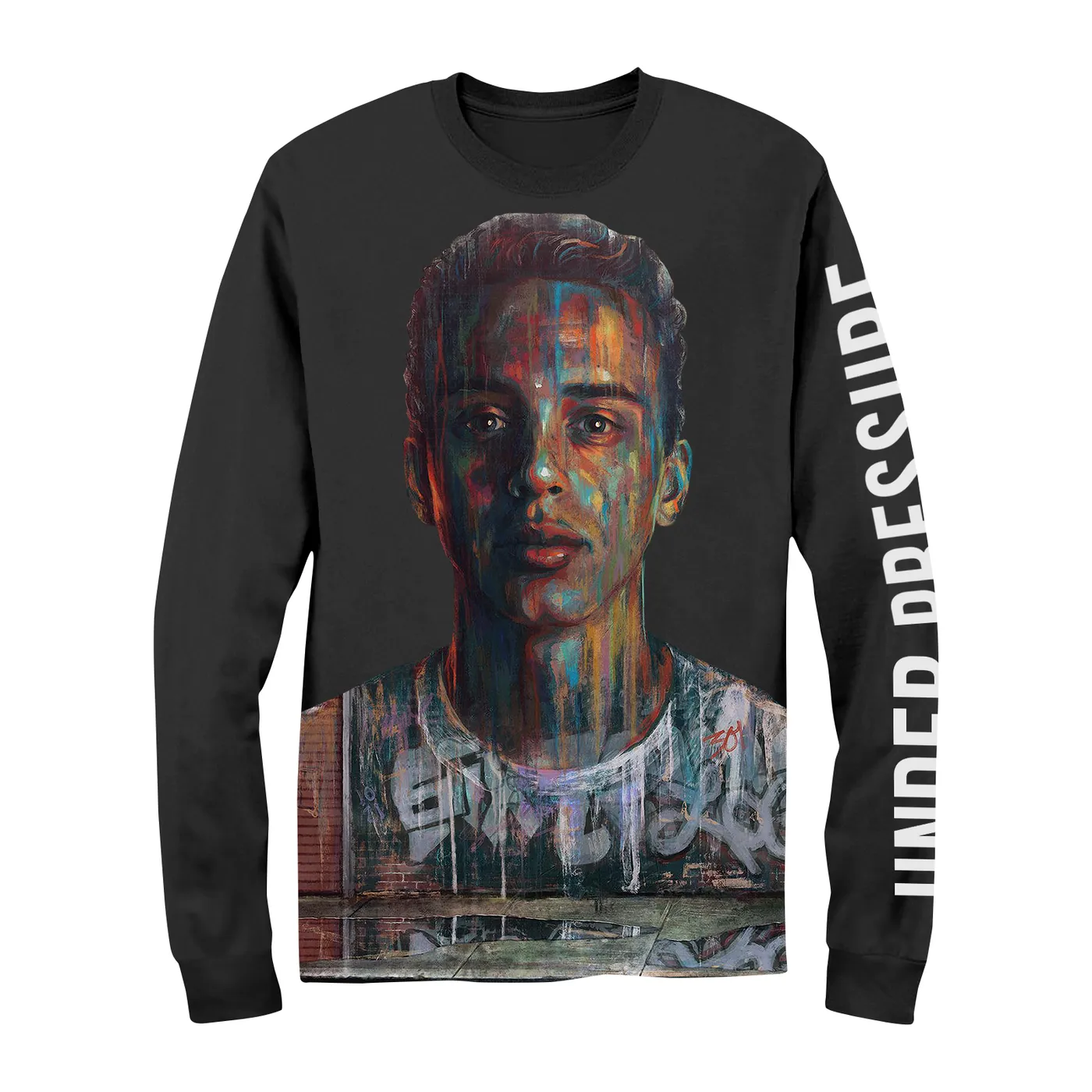 Logic Long Sleeve Shirt | Painted Face Under Pressure Logic Long Sleeve Shirt