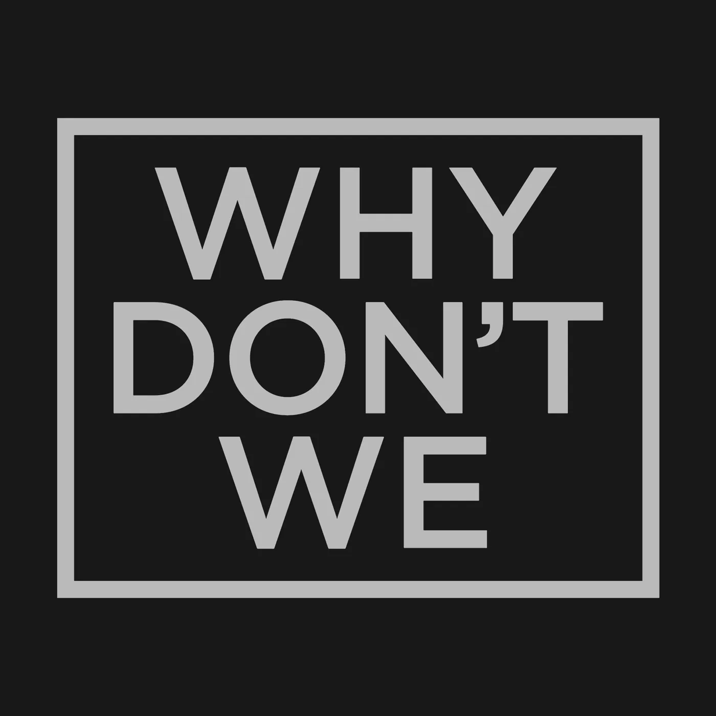 Why Don't We Crew Neck | Square Logo Printed Why Don’t We Crew Neck