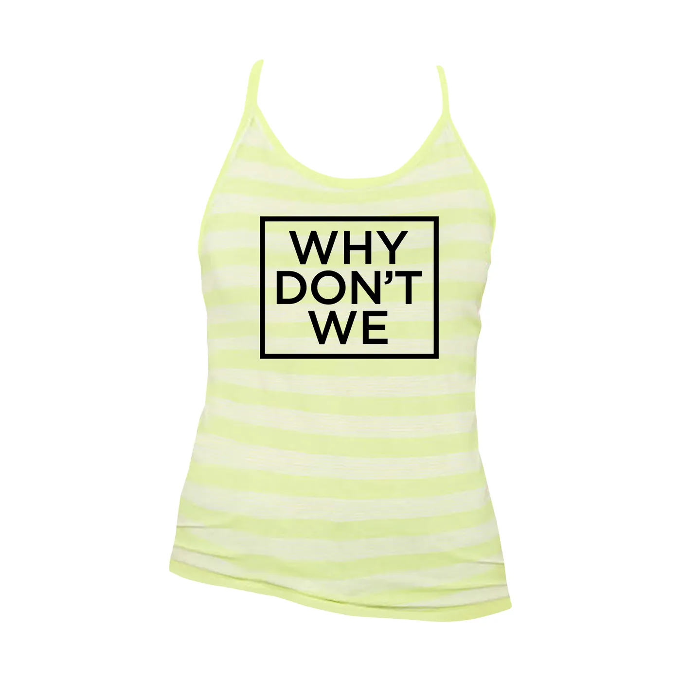Why Don't We Tank Top | Box Logo Striped Why Don’t We Tank Top