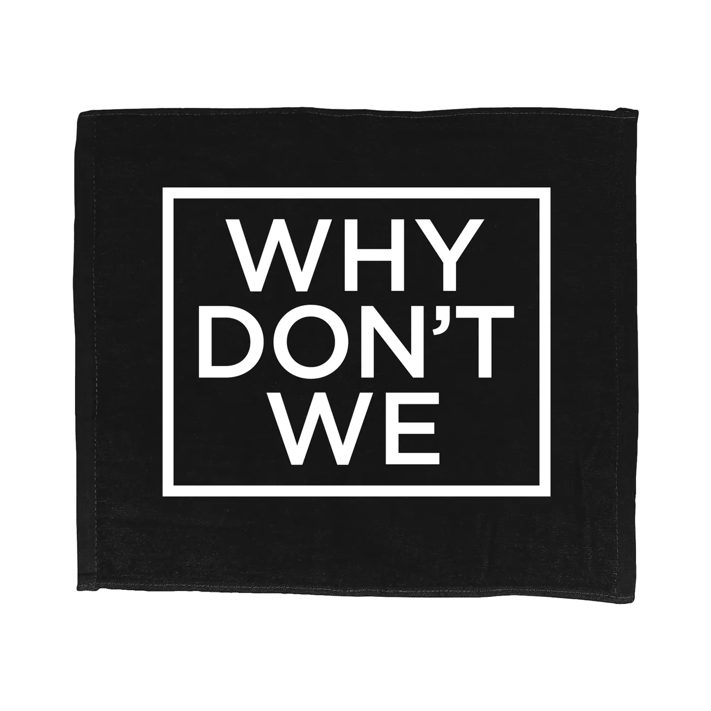 Why Don't We Towel | Square Logo Printed Why Don’t We Towel
