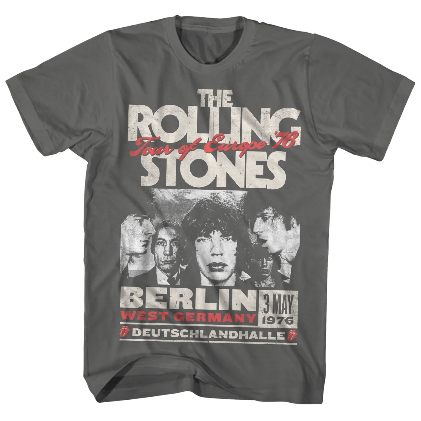 The Rolling Stone T-Shirt | Tour Of Europe '76 The Rolling Stones Shirt