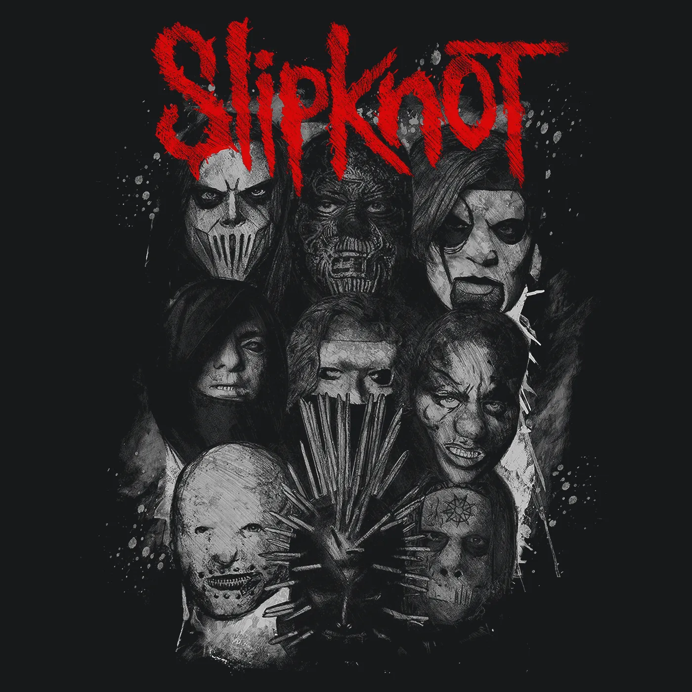 Slipknot T-Shirt | We Are Not Your Kind Red/Grey Logo Design