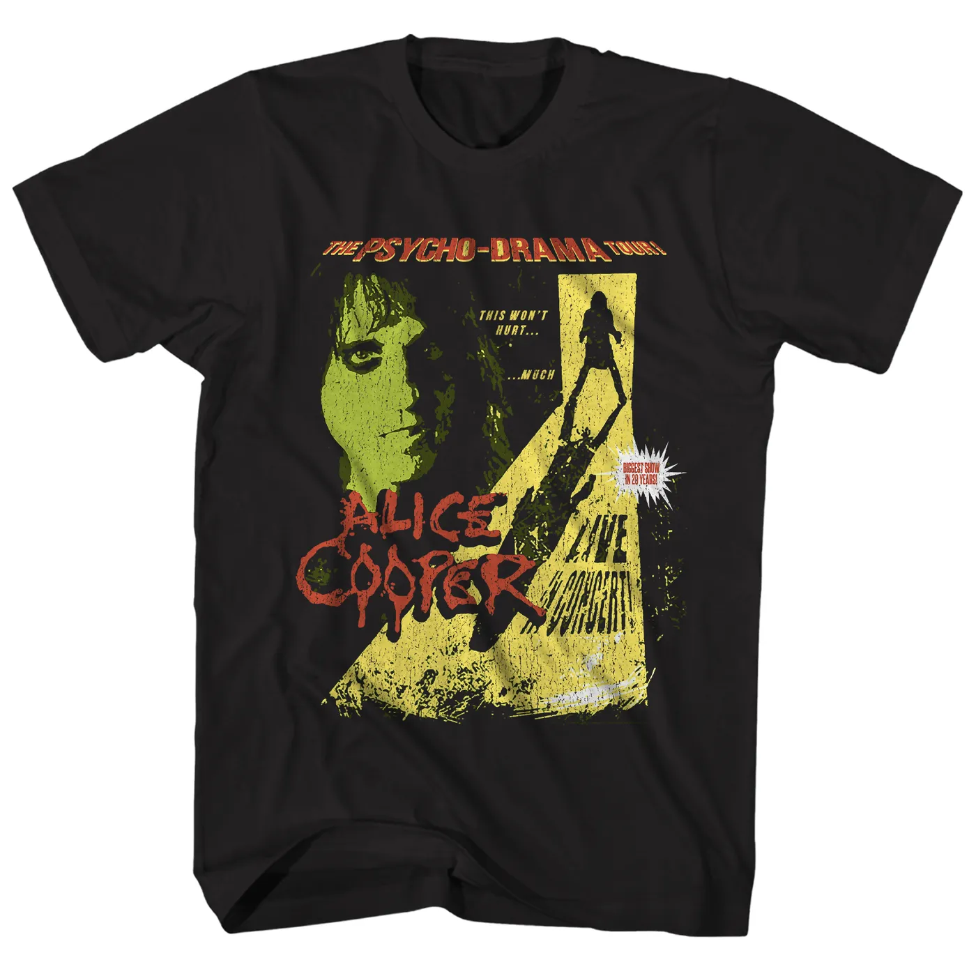 Alice Cooper T-Shirt | Alice Cooper The Pyscho Drama Tour Alice Cooper Shirt
