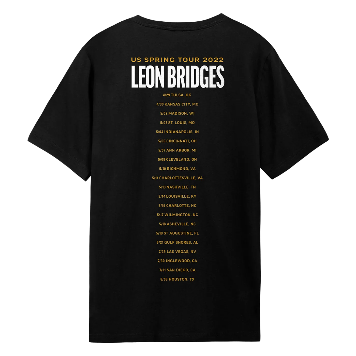 Leon Bridges US Spring Tour 2022 T-Shirt