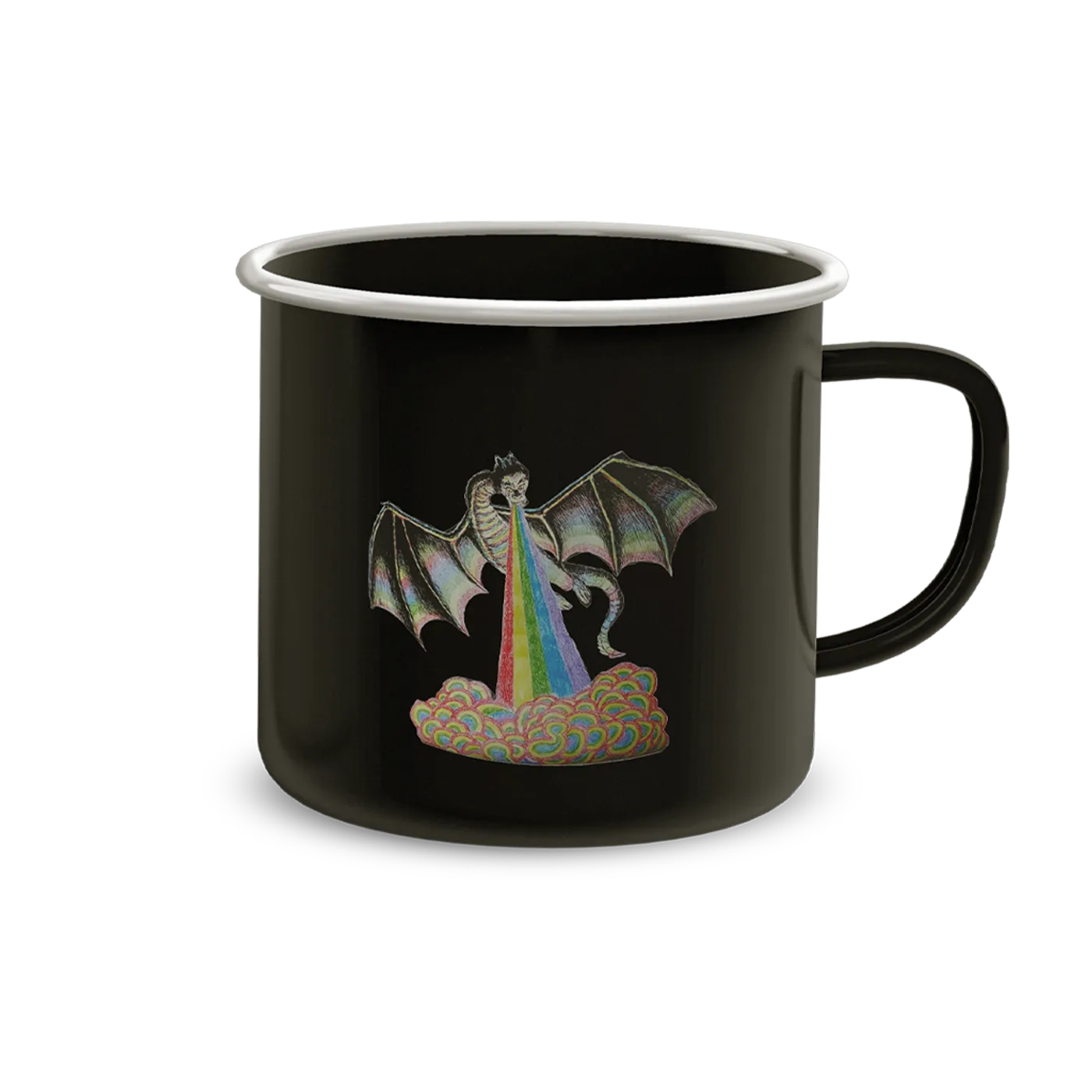 Big Thief Black Metal Enamel Mug