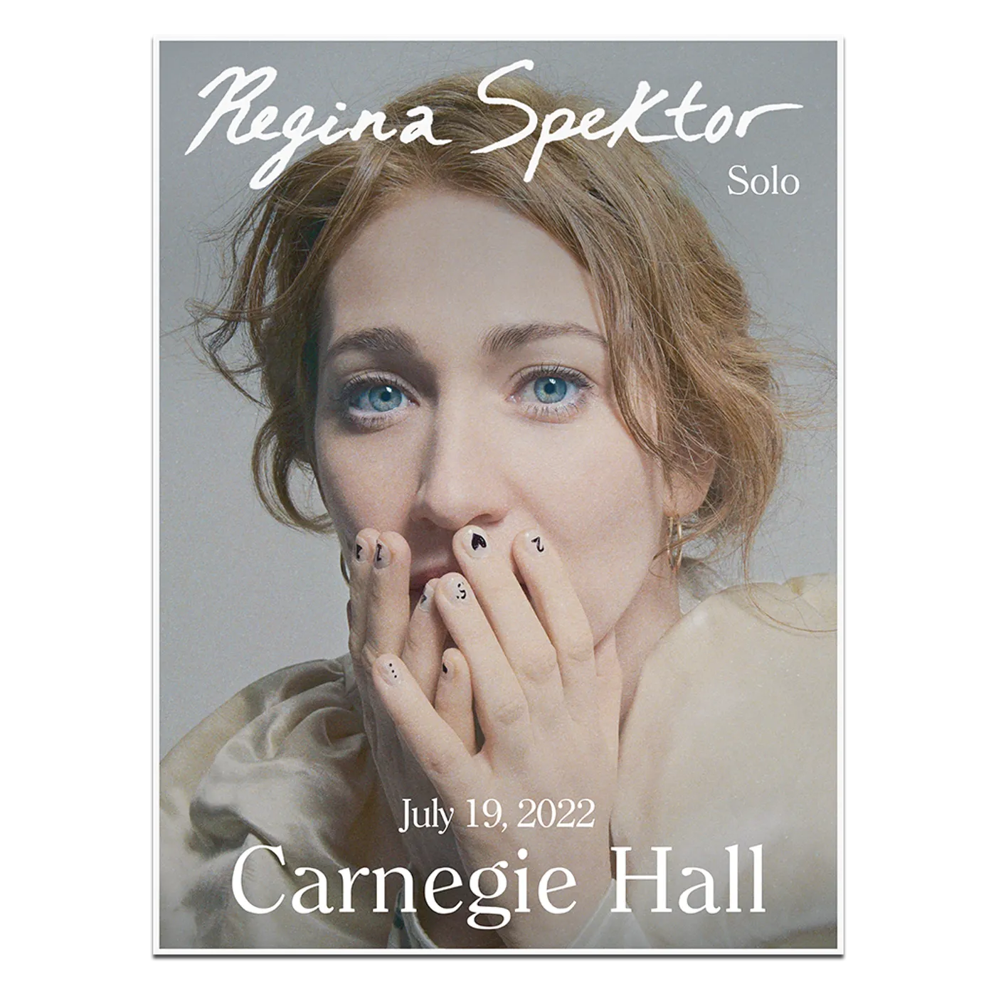 Regina Spektor New York City Carnegie Hall Poster - July 19, 2022