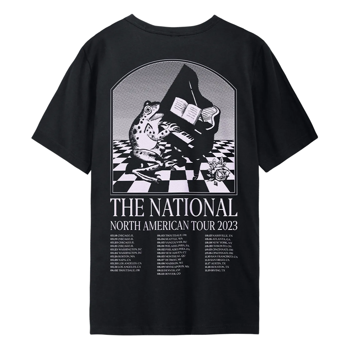The National Piano Frog North American Tour 2023 T-Shirt