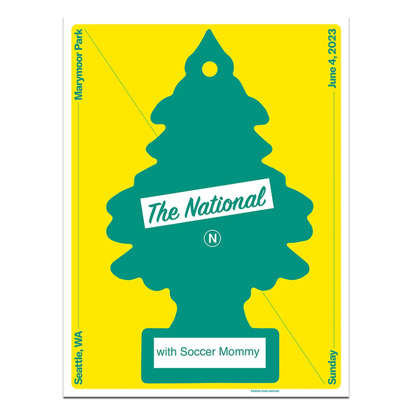 The National Seattle, WA Marymoor Park Poster - June 4, 2023