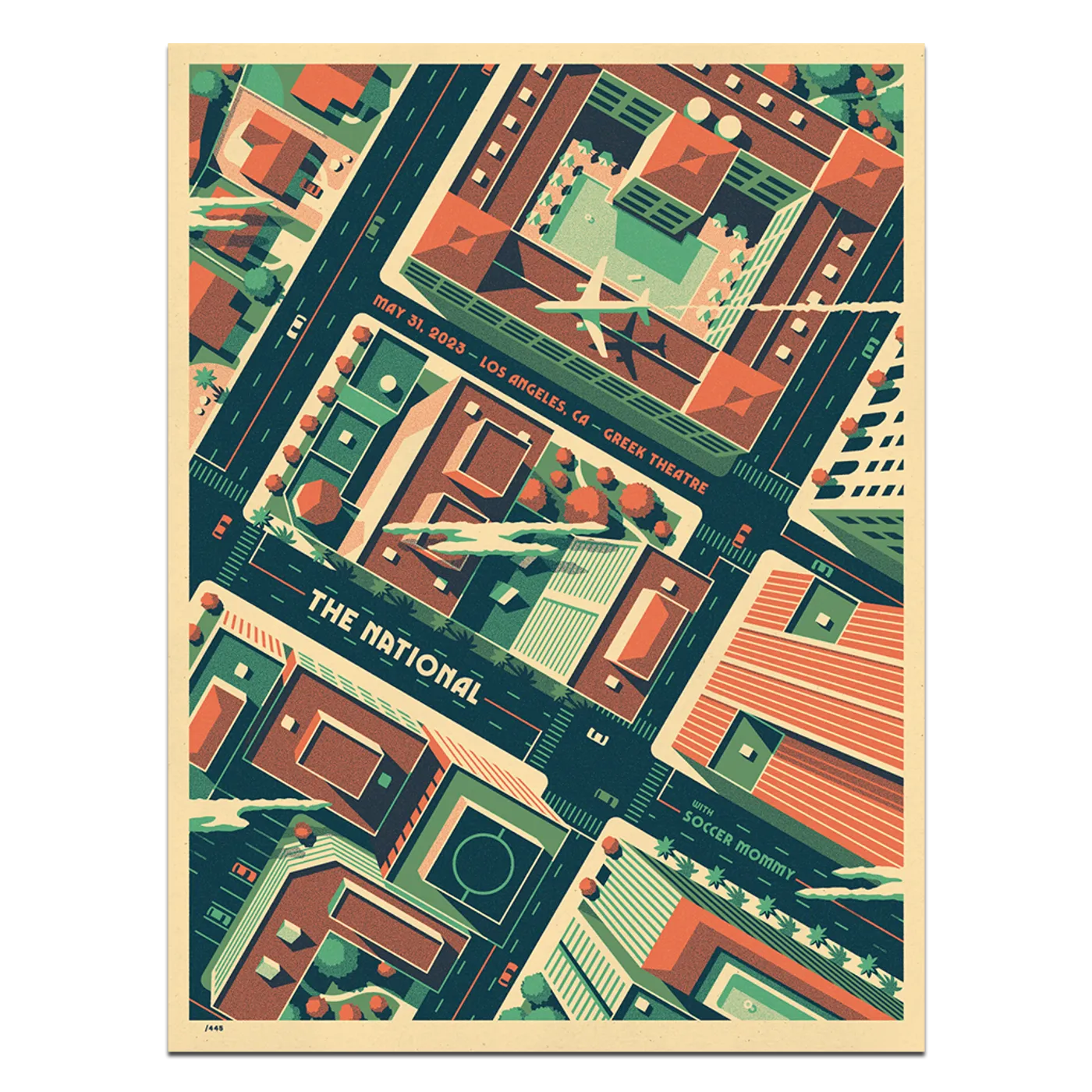The National Los Angeles, CA Greek Theatre Poster - May 31, 2023