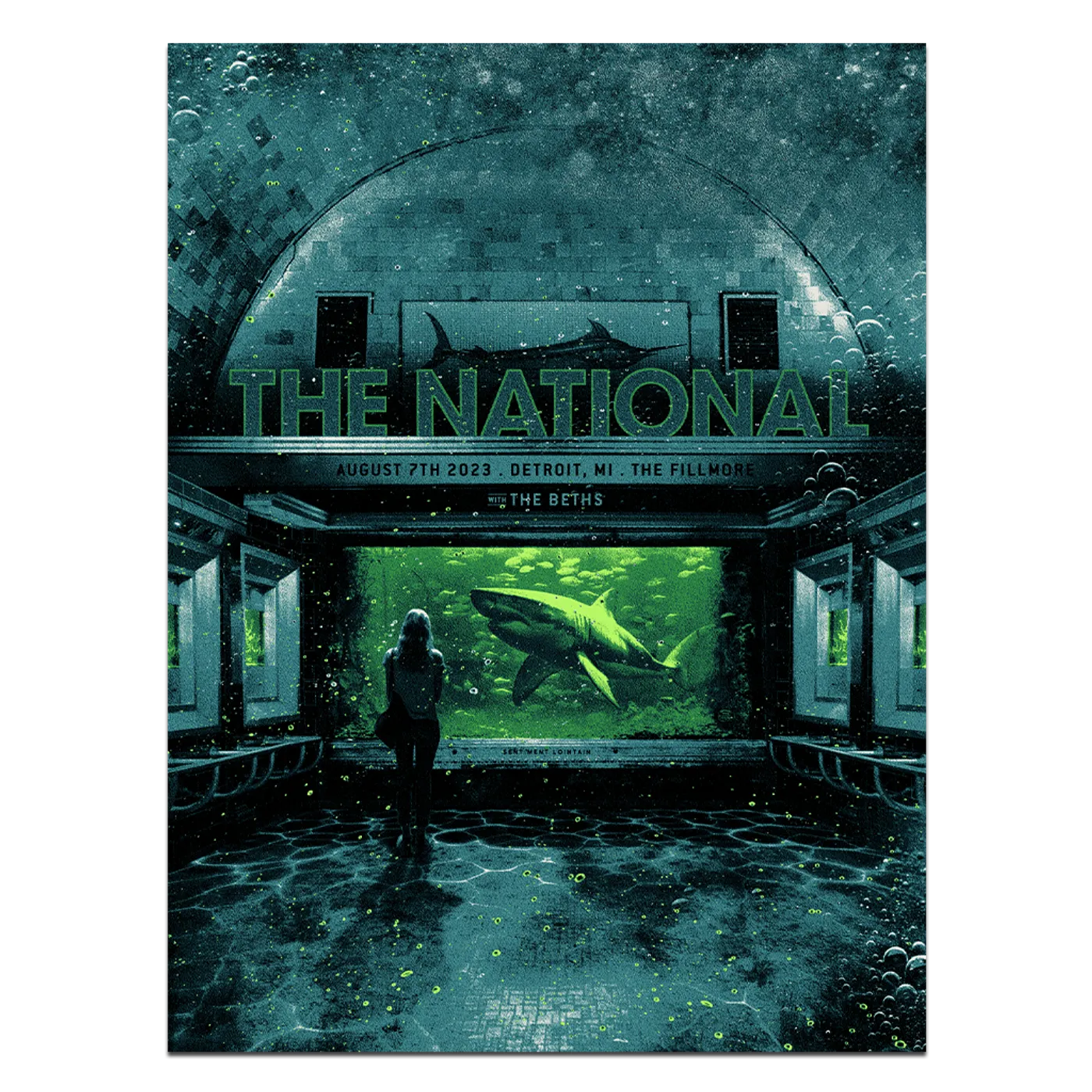 The National Detroit, MI The Fillmore Detroit Poster - August 7, 2023