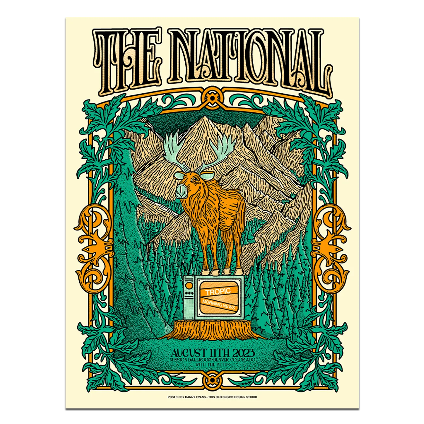The National Denver, CO Mission Ballroom Poster - August 11, 2023
