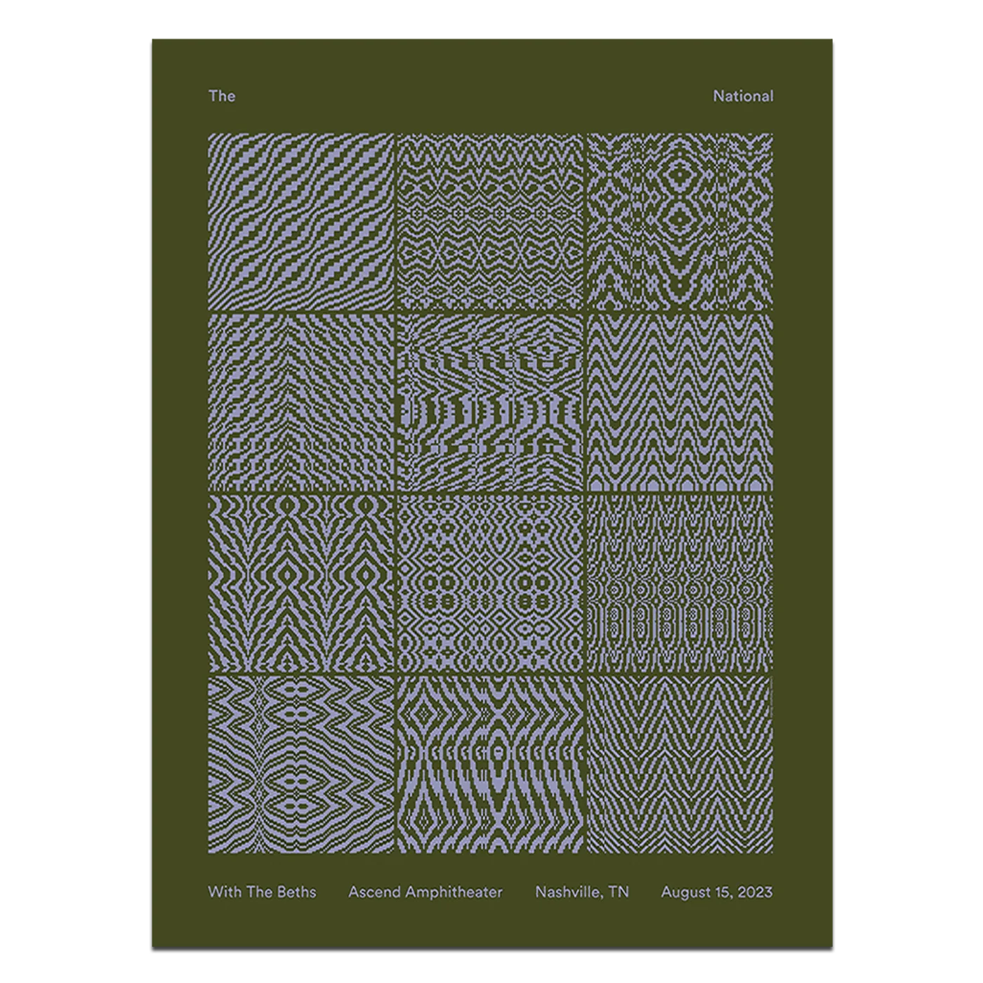 The National Nashville, TN Ascend Amphitheater Poster - August 15, 2023