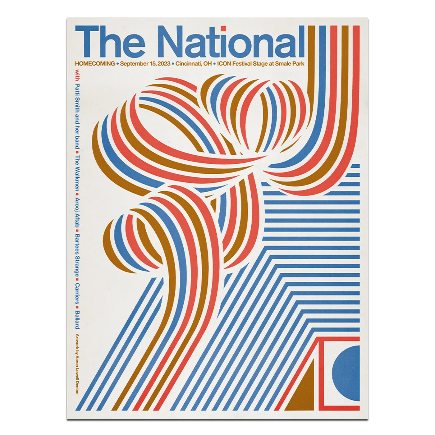 The National Cincinnati, OH HOMECOMING Poster - September 15, 2023