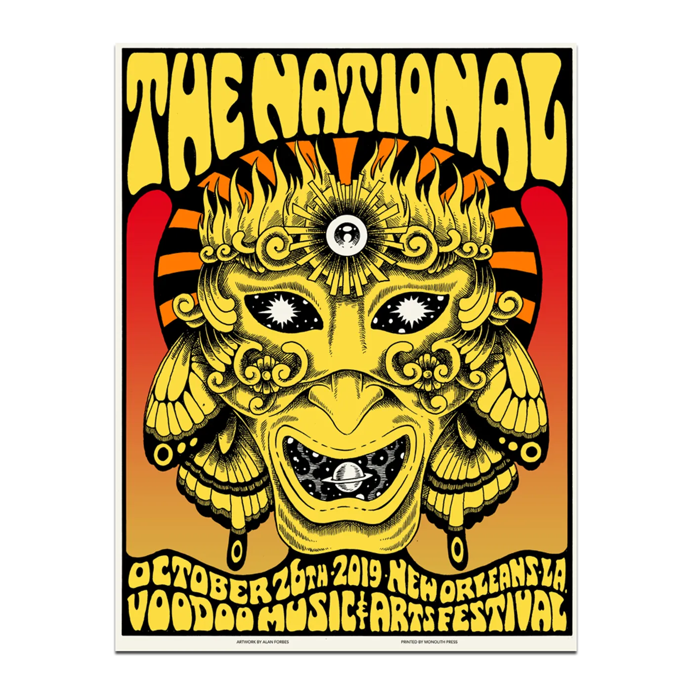 The National New Orleans Voodoo Fest Poster October 26, 2019