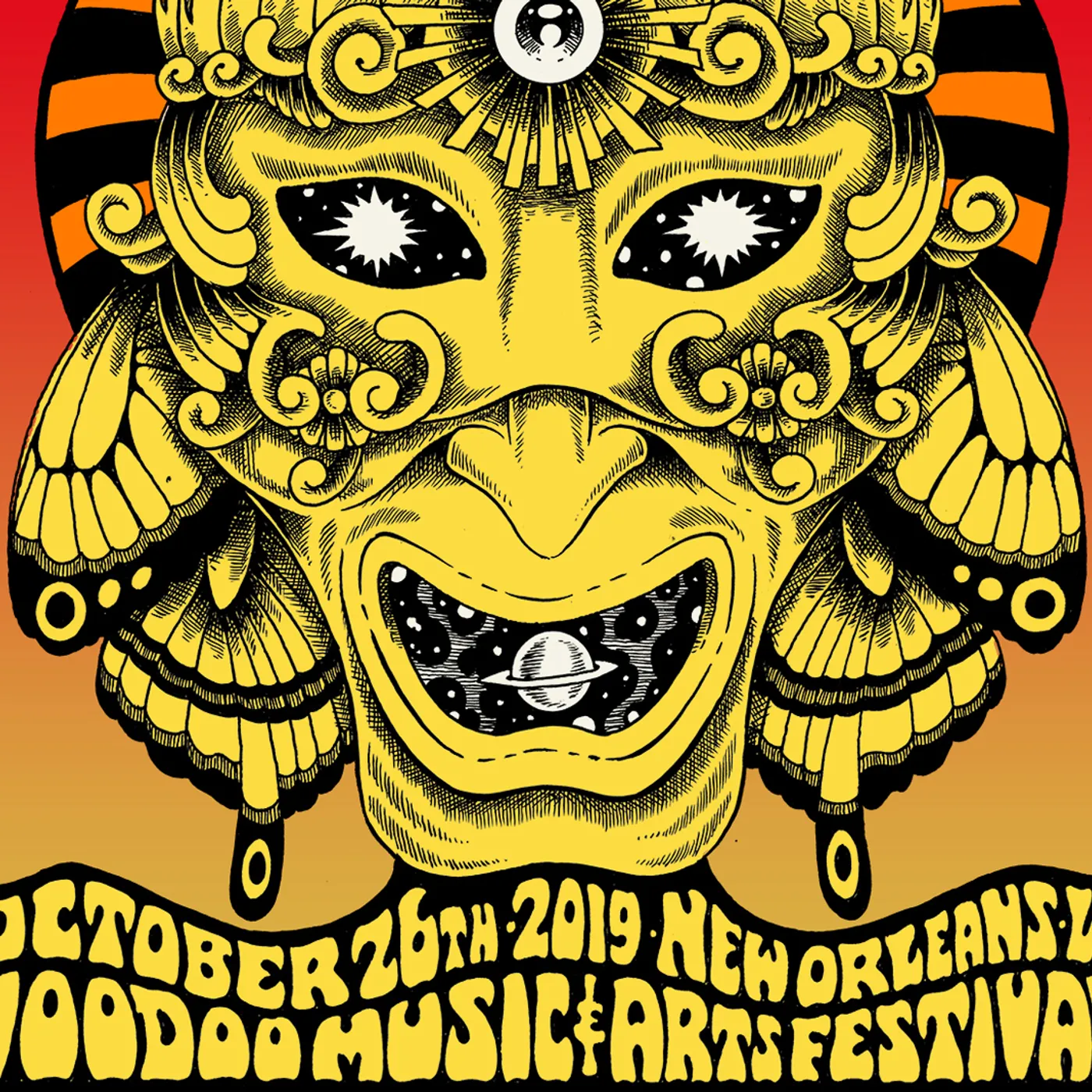 The National New Orleans Voodoo Fest Poster October 26, 2019