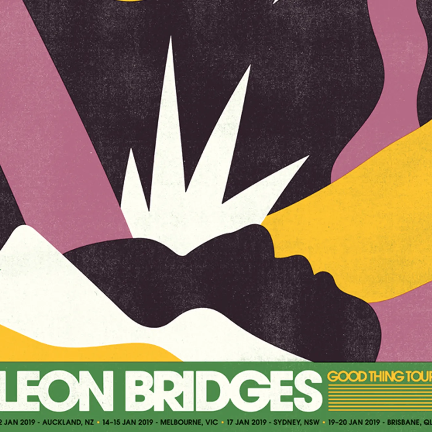 Leon Bridges Australia/NZ January 2019 Poster