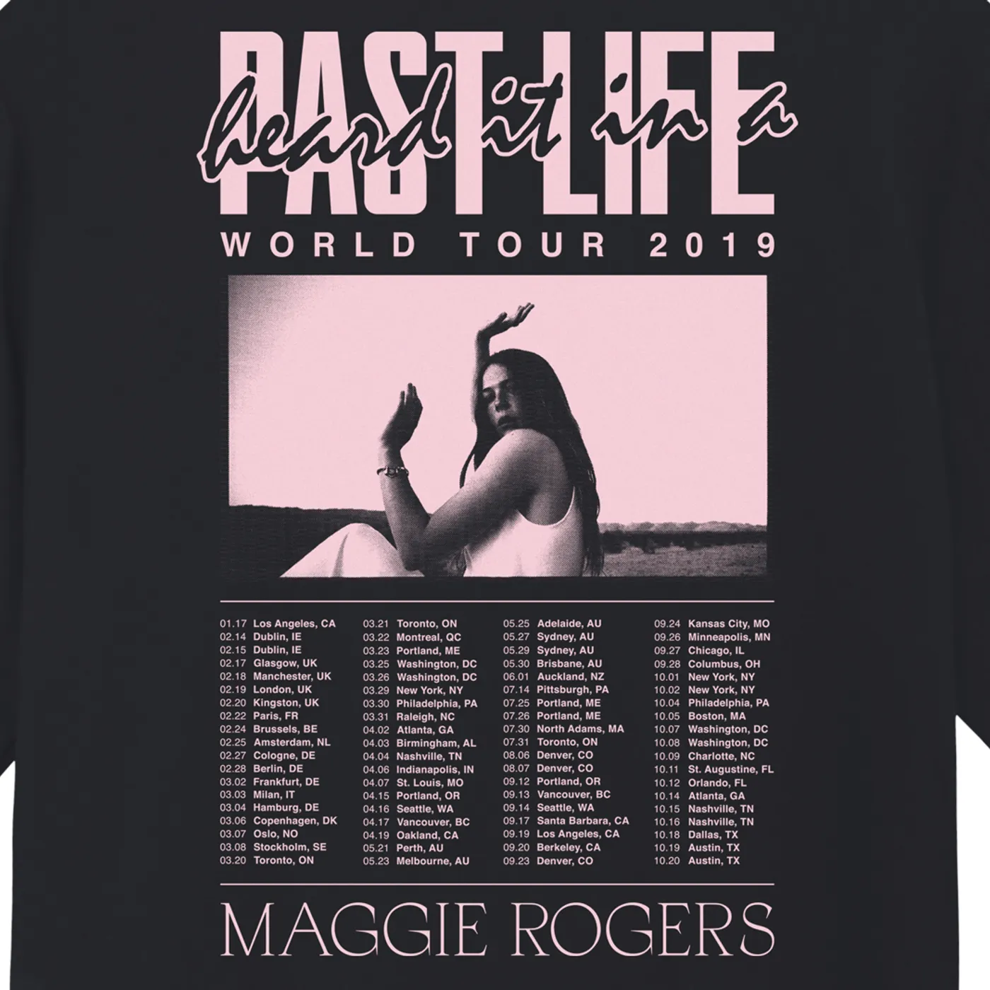 Maggie Rogers World Tour 2019 T-Shirt