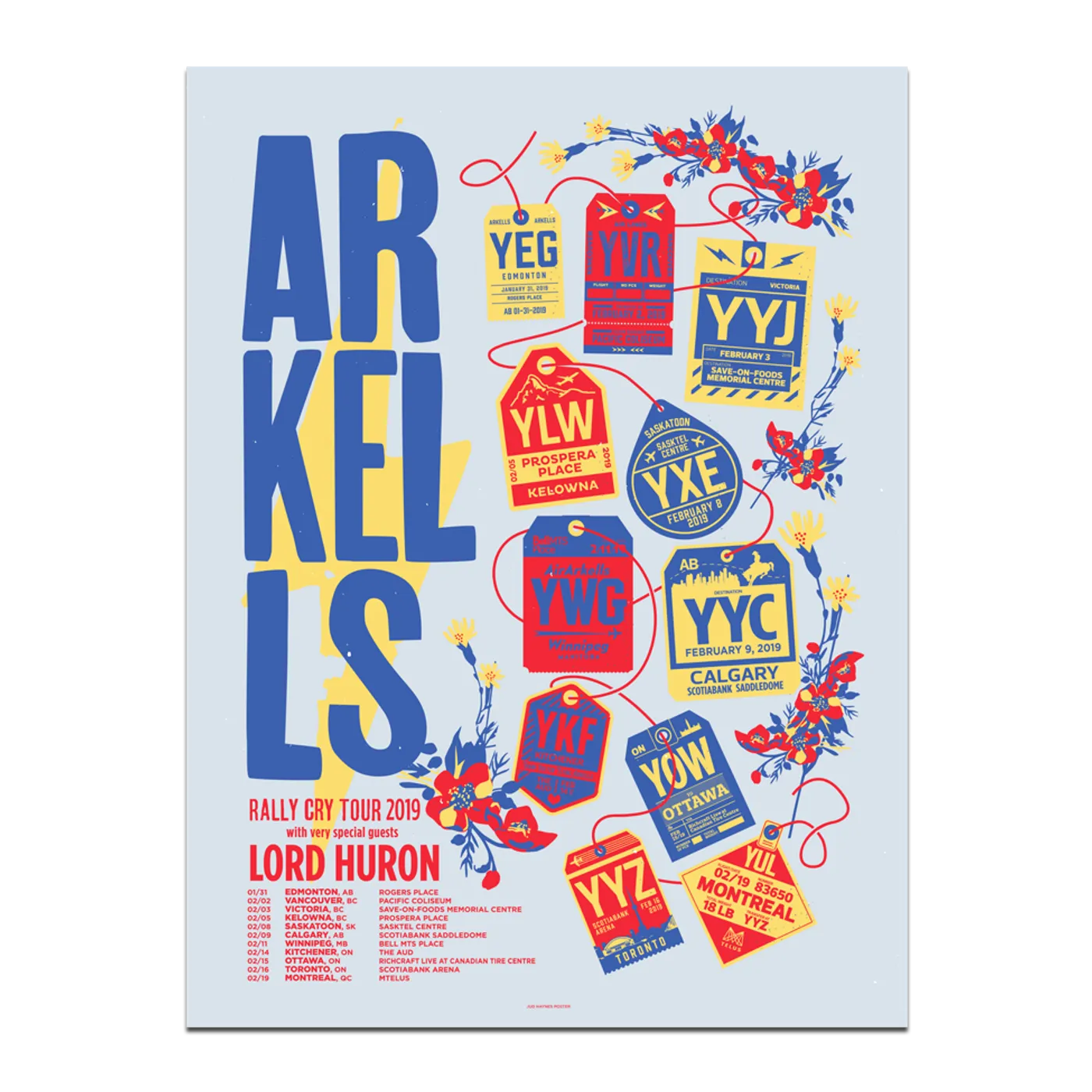 Arkells Canada Rally Cry Tour 2019 Poster