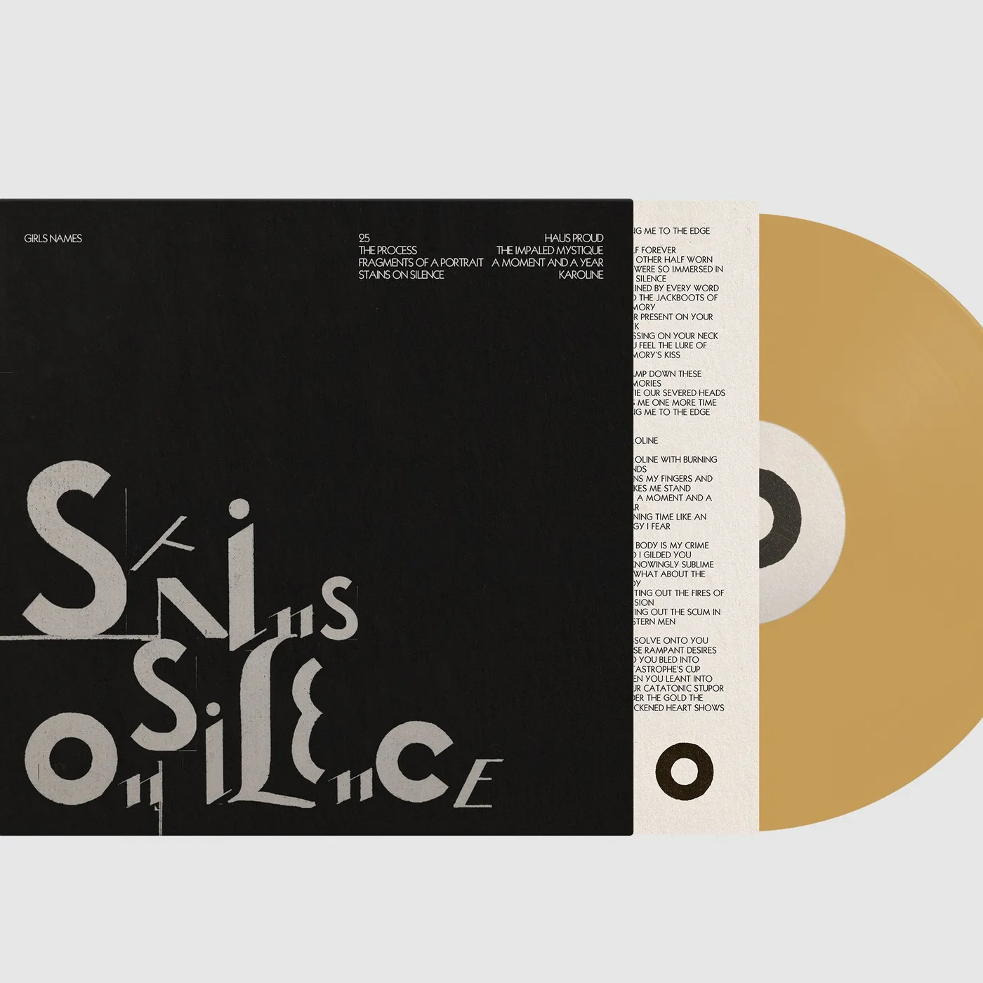Spo-Enabled Girls Names 'Stains on Silence' Vinyl Record