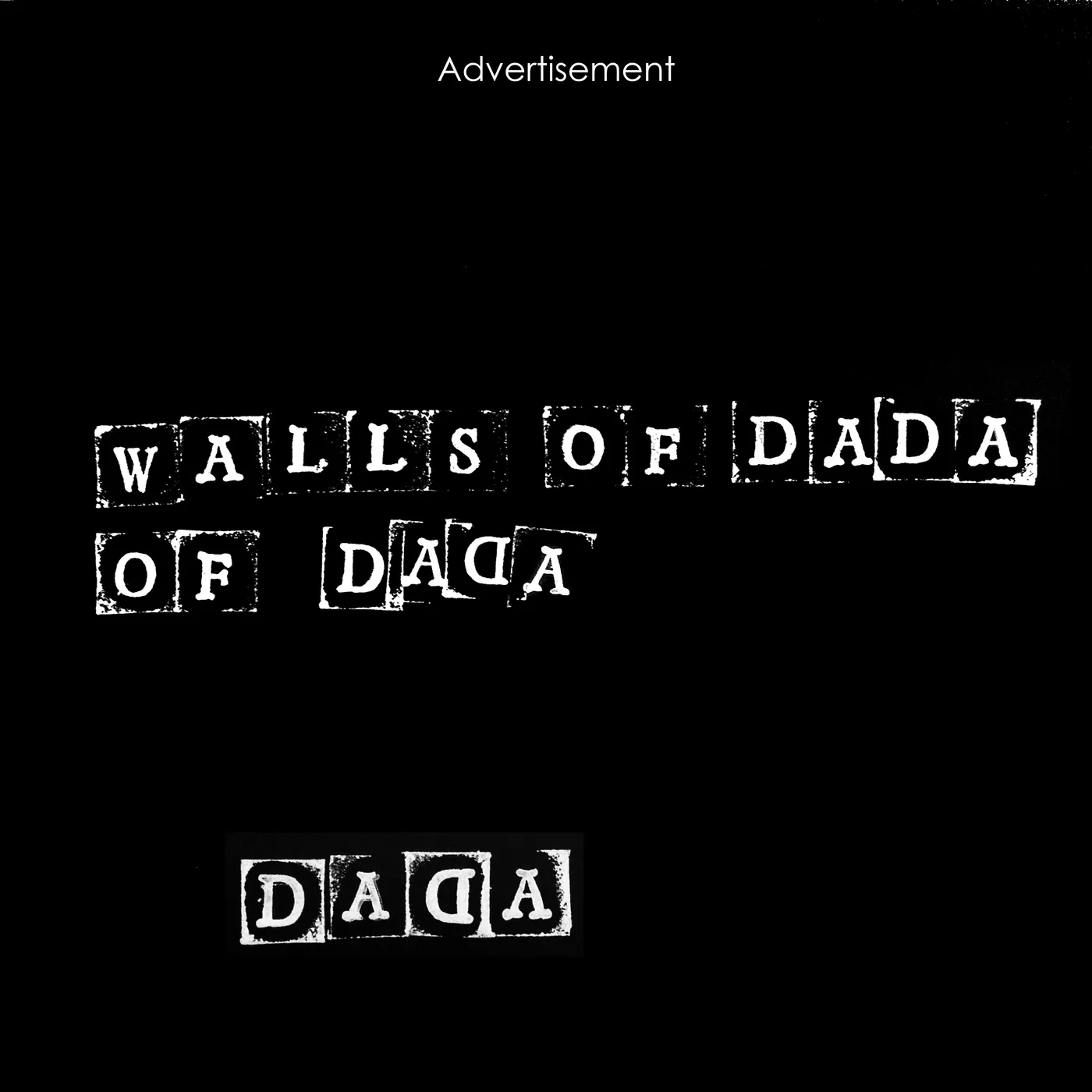 Walls Of Dada 'Walls Of Dada II' Vinyl LP - White Vinyl Record