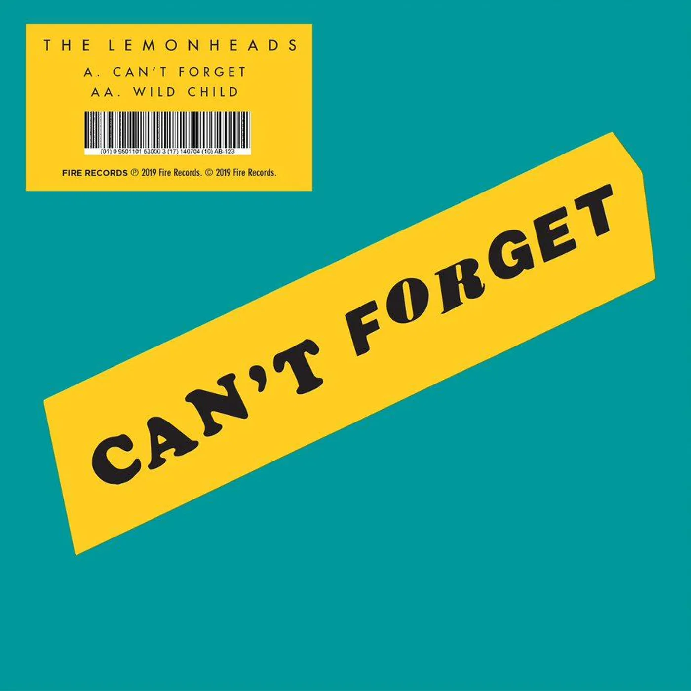 Spo-Enabled The Lemonheads 'Can't Forget / Wild Child' Vinyl 7" Vinyl Record