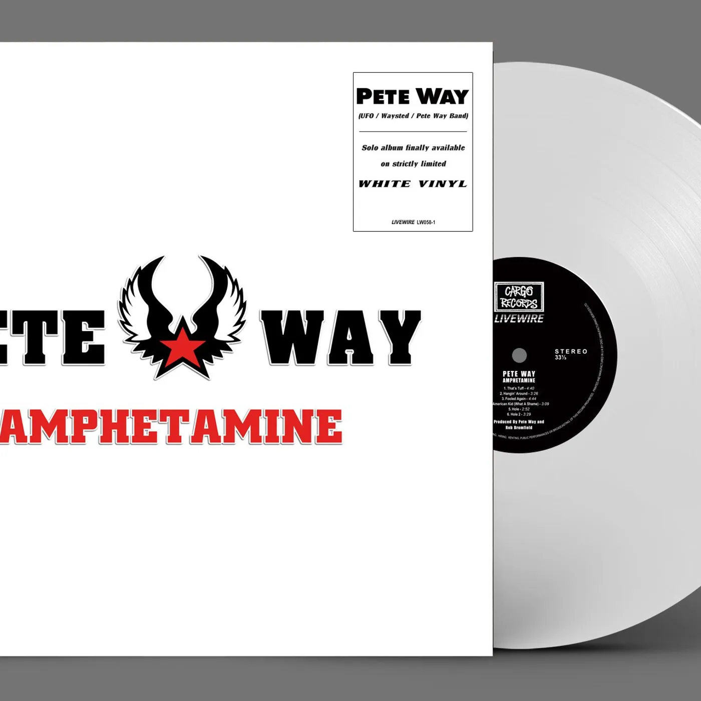 Pete Way 'Amphetamine' Vinyl Record
