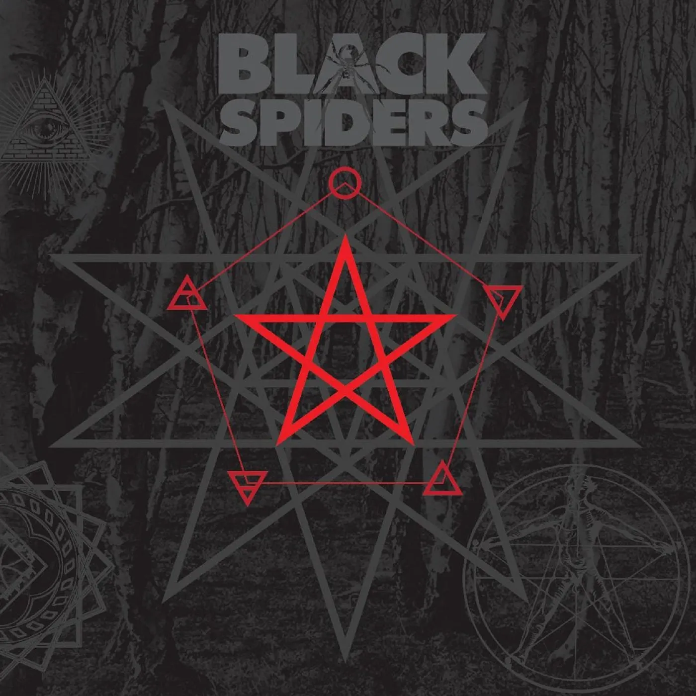 Black Spiders 'Black Spiders' Vinyl LP - Festival Toilet Brown / Yellow Vinyl Record