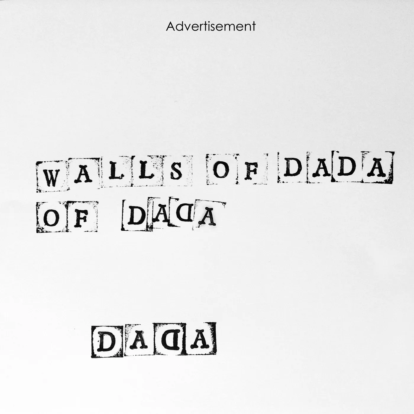 Walls Of Dada 'Walls Of Dada' Vinyl Record